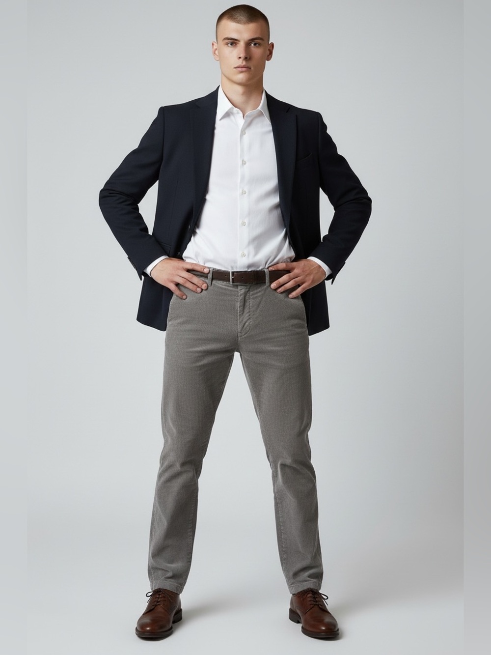 Boglioli Taupe Men's Dress Pants - Slim Taper